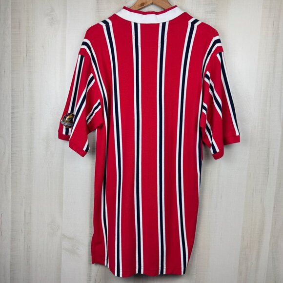 Vtg US Open Golf Collection 1997 Congressional Polo XL Red Blue White Stripe - Picture 2 of 8